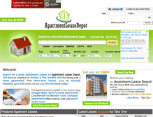 Tablet Screenshot of apartmentleasedepot.com